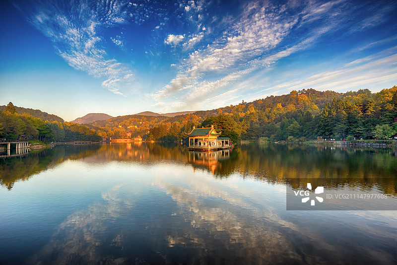 如琴湖秋色图片素材