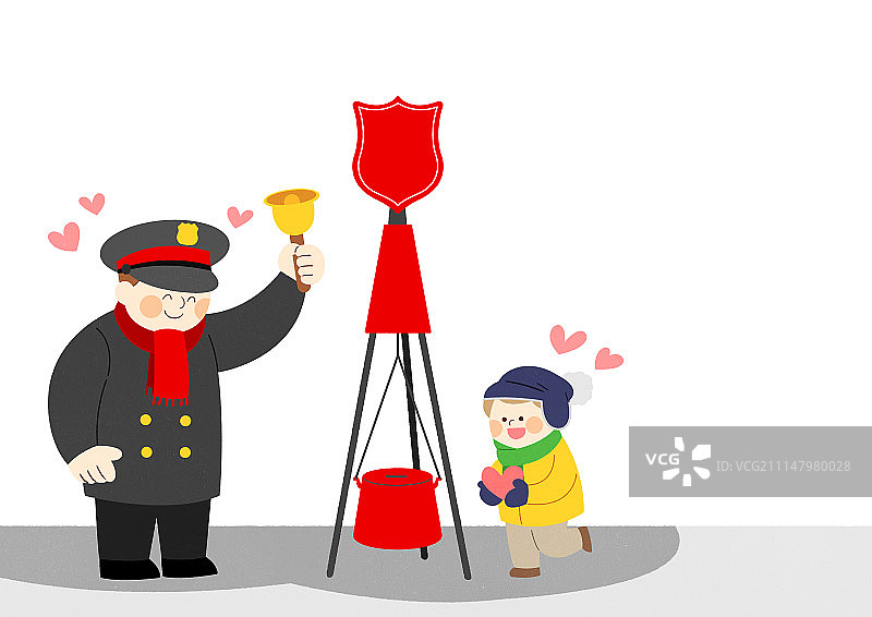 分享爱心协会插画：帮助他人的最美方式，展现分享精神。011图片素材