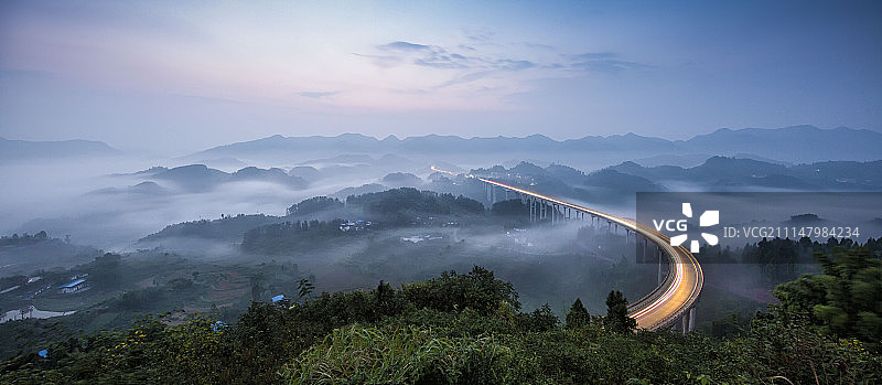 周家山大桥图片素材