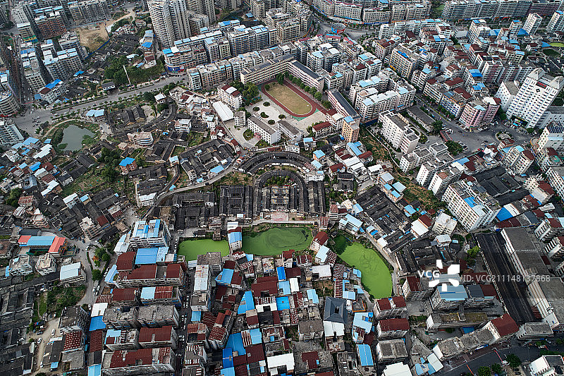 梅州市大埔县湖寮镇大守第围龙屋图片素材