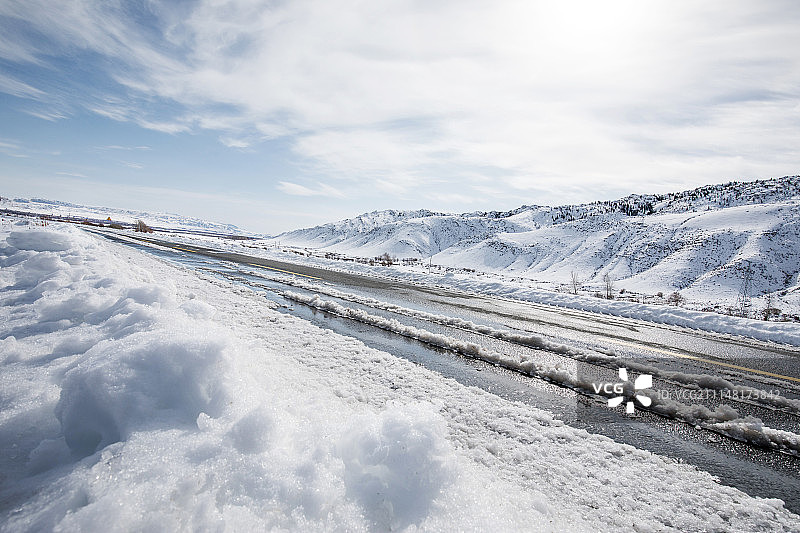 冰雪道路图片素材