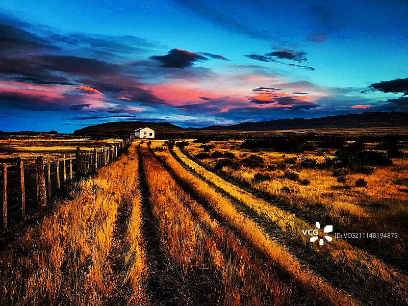 阿根廷圣克鲁斯巴塔哥尼亚庄园图片素材