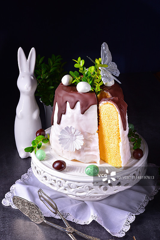 美味的复活节蛋糕图片素材