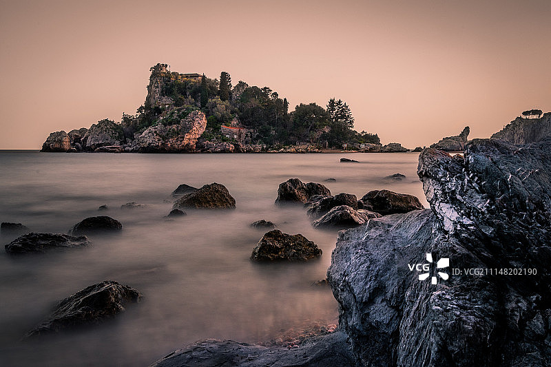 美丽岛的日落图片素材