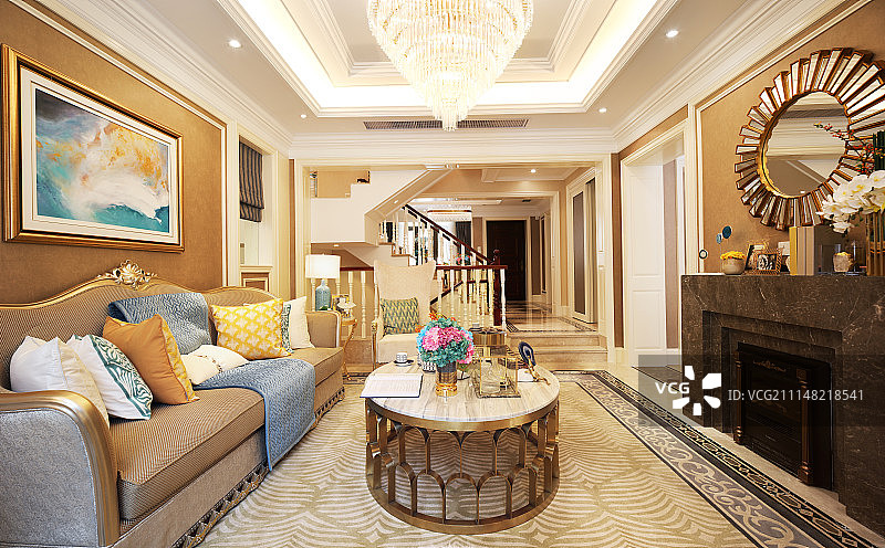 样板间客厅内景图片素材