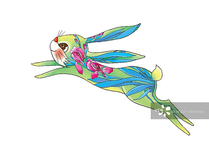 背景分离动物组图共3000多幅-装饰兔系列8副图片素材