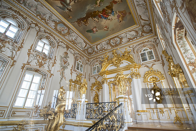 圣彼得堡夏宫大厅图片素材