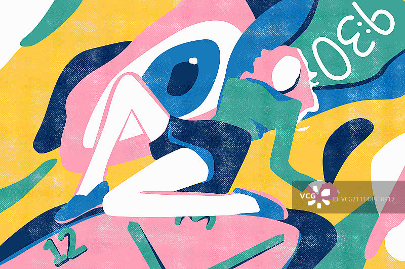 抽象时尚模特图片素材