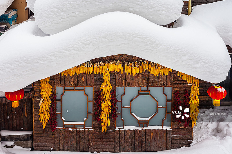 牡丹江雪乡图片素材