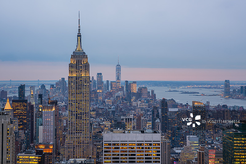 美国纽约曼哈顿城市风光图片素材