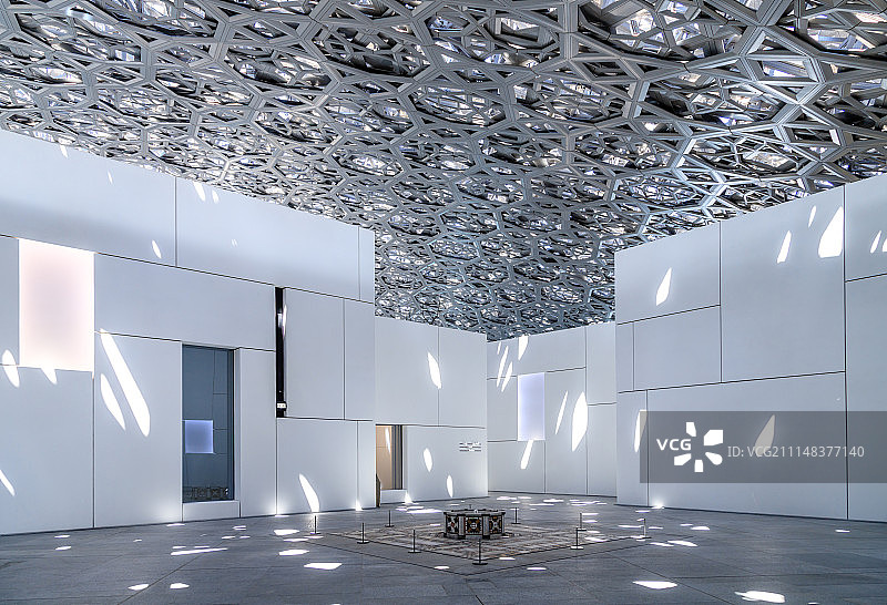 阿布扎比卢浮宫内景图片素材