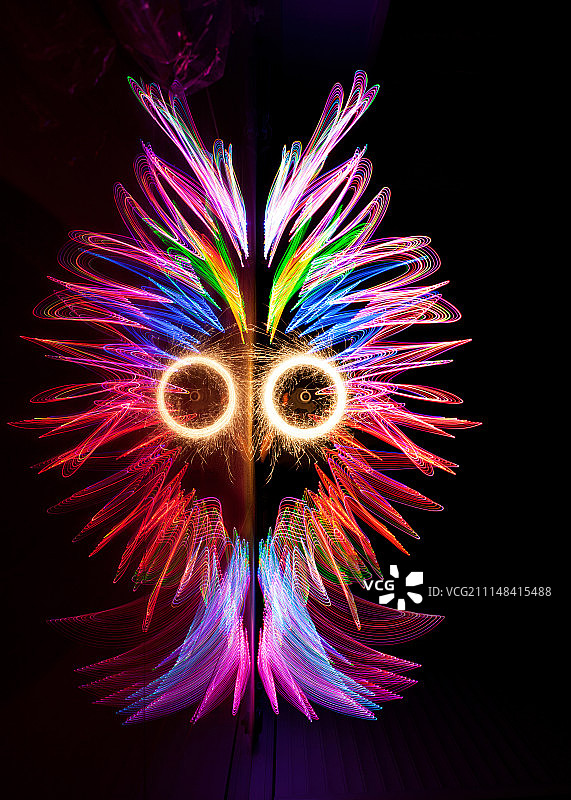 光绘神秘头像图片素材