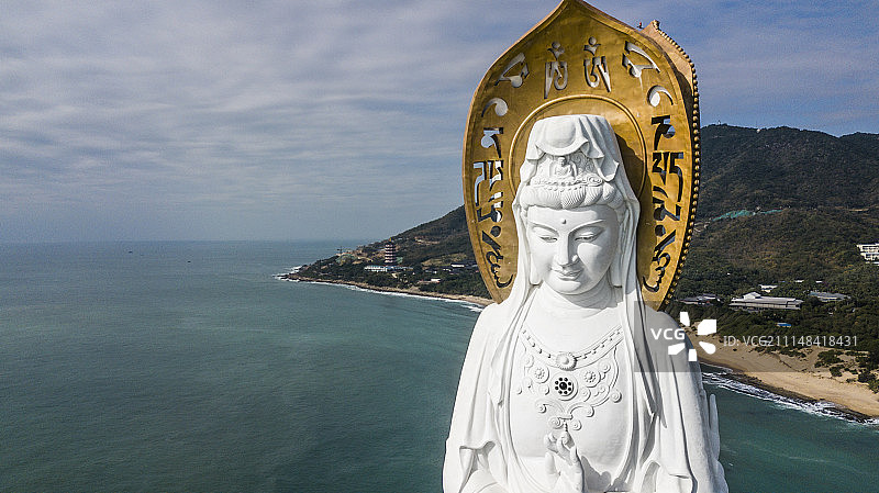 三亚南山寺南海观音图片素材