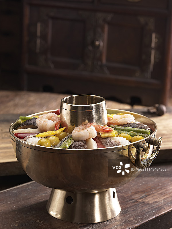 海鲜皇家火锅韩式料理图片素材
