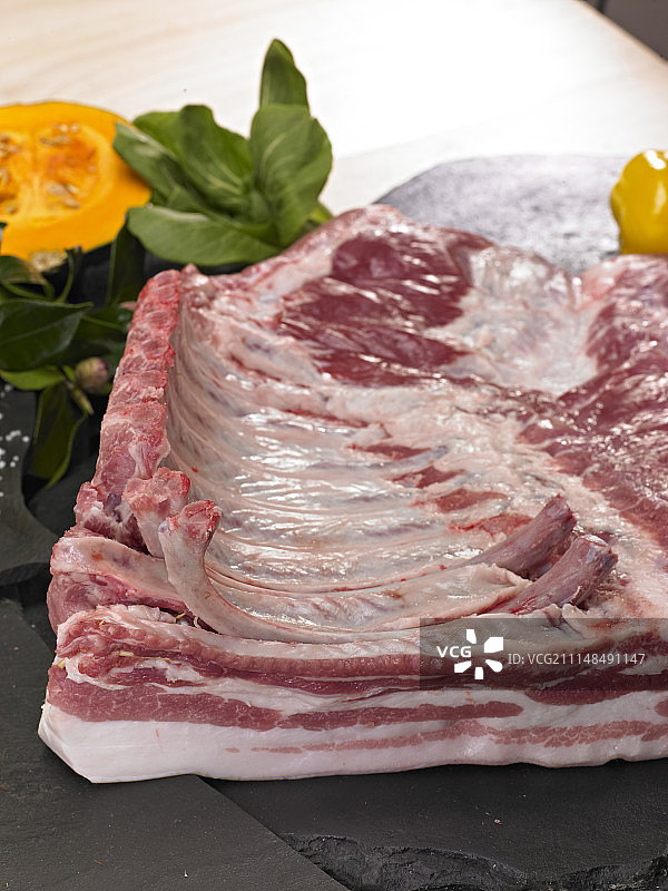 生猪肉排骨图片素材