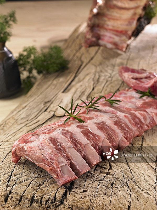 生猪肉排骨图片素材