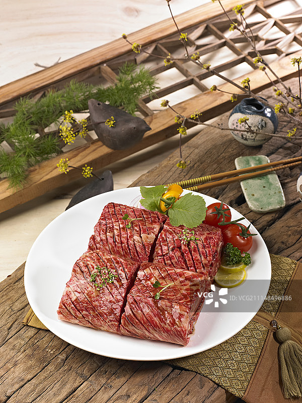 酱油腌制牛肉肋骨图片素材