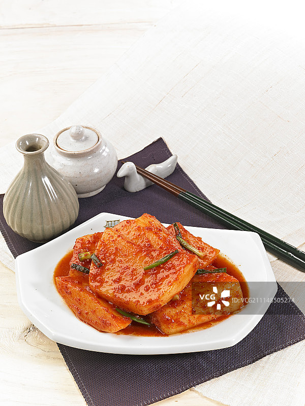 萝卜、韩式泡菜、韩国料理图片素材