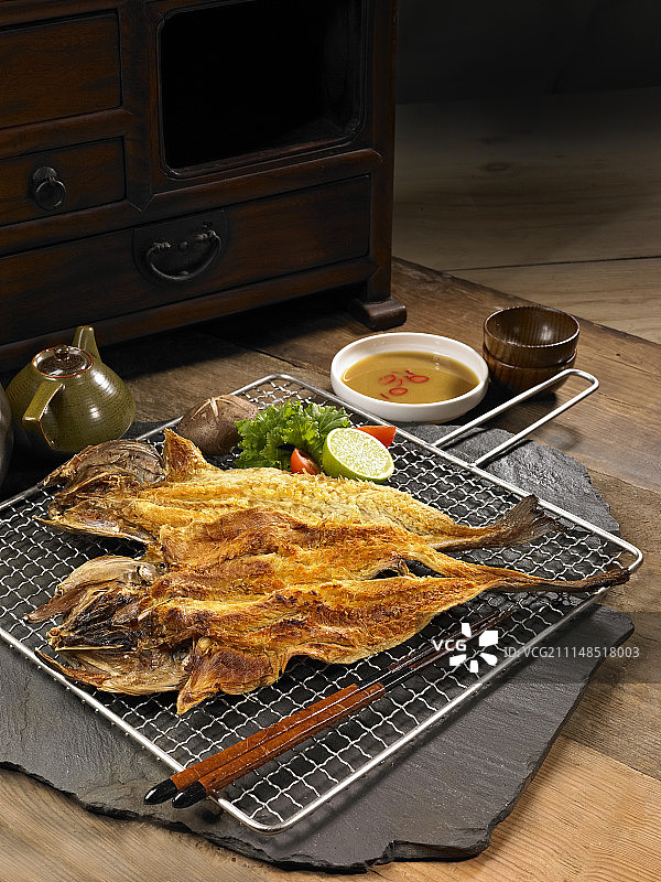 韩国烤干明太鱼图片素材