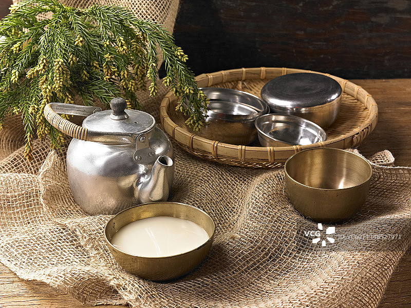 酒精、大米、黄酒、米酒、韩国食品、发酵食品图片素材