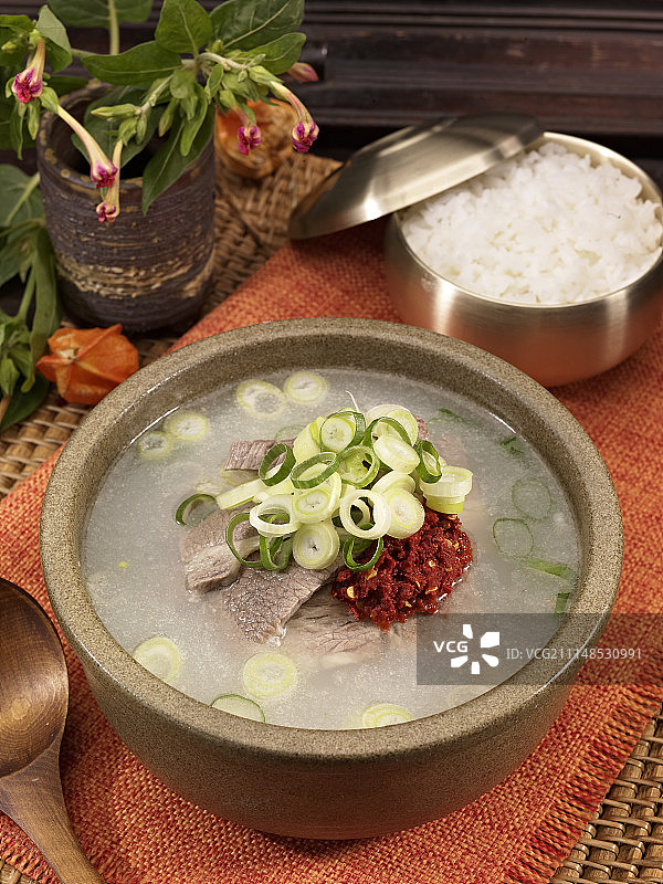 韩式牛尾骨头汤图片素材