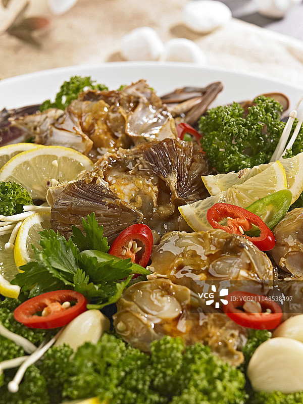 酱油腌生蟹（韩国料理）图片素材