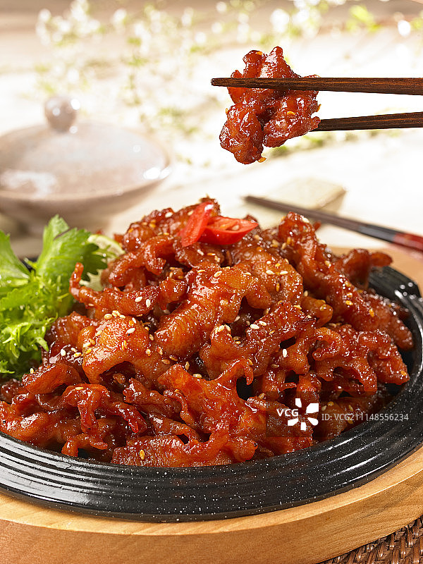 韩式辣炒无骨鸡爪图片素材