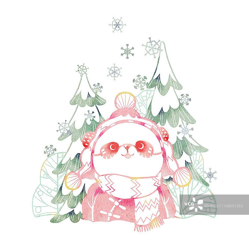 熊猫悠宝二十四节气图片素材