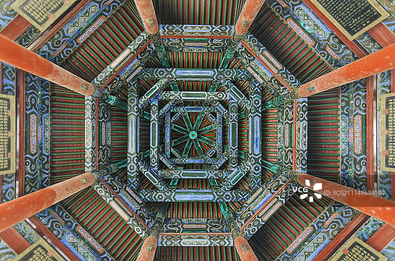 仰望颐和园廓如亭图片素材