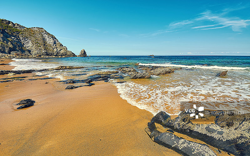 皮孔海滩（洛伊瓦悬崖）图片素材