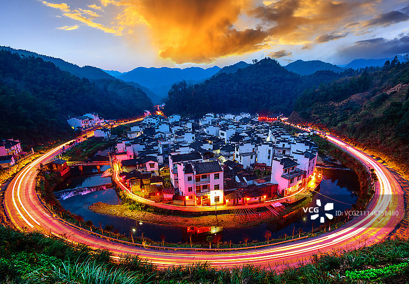 中国最圆村庄图片素材