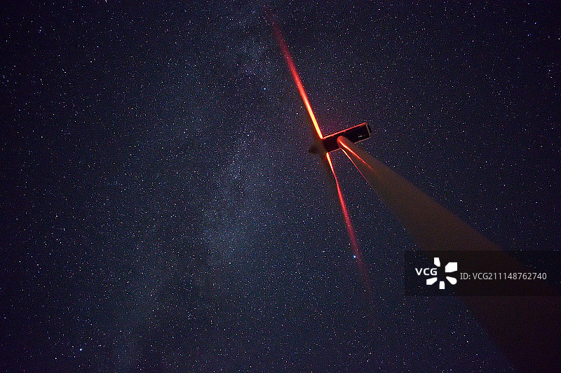 夜间风车图片素材