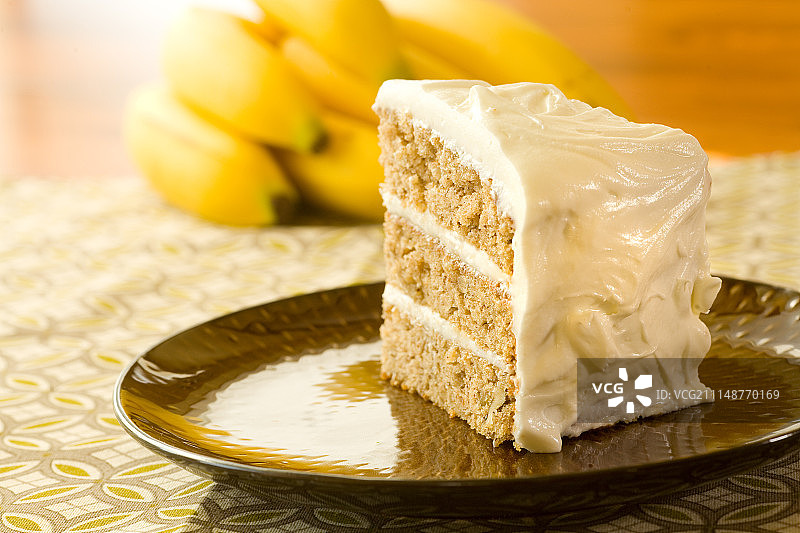 香蕉蛋糕图片素材