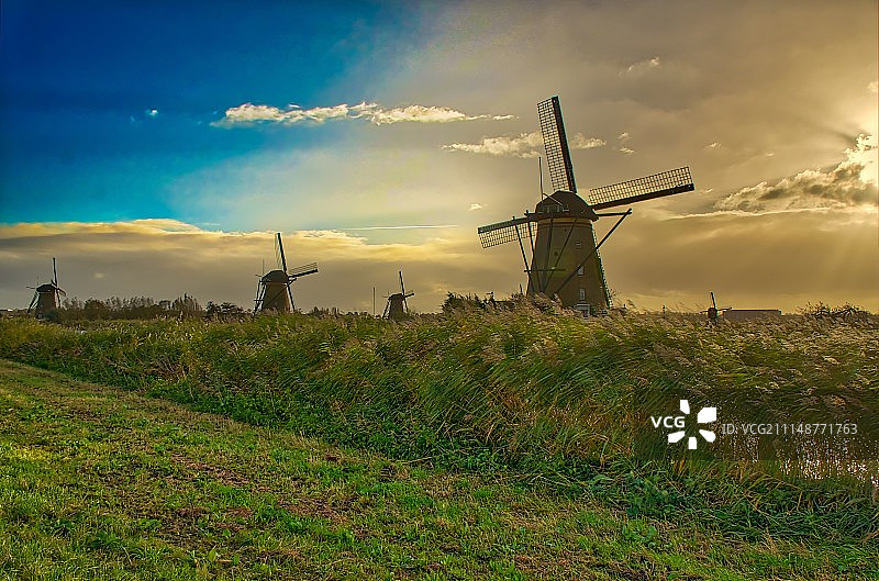 荷兰金德代克图片素材