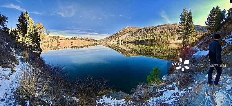 六月湖泊图片素材