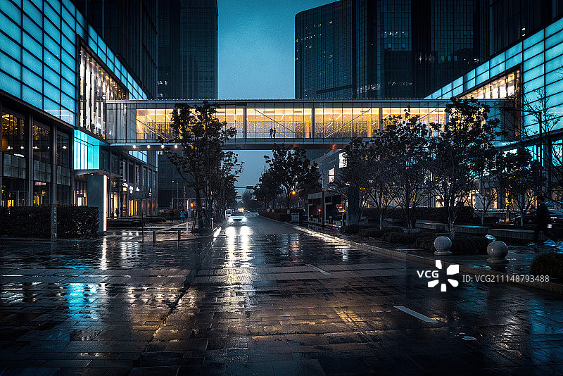 苏州星海广场夜色图片素材