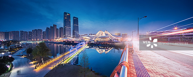 长沙夜景全景图图片素材