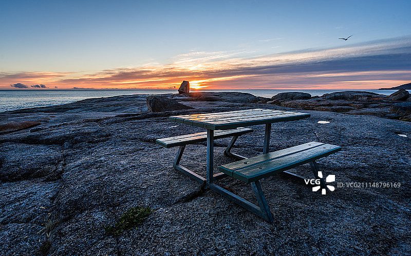 比切诺喷水洞的清晨图片素材