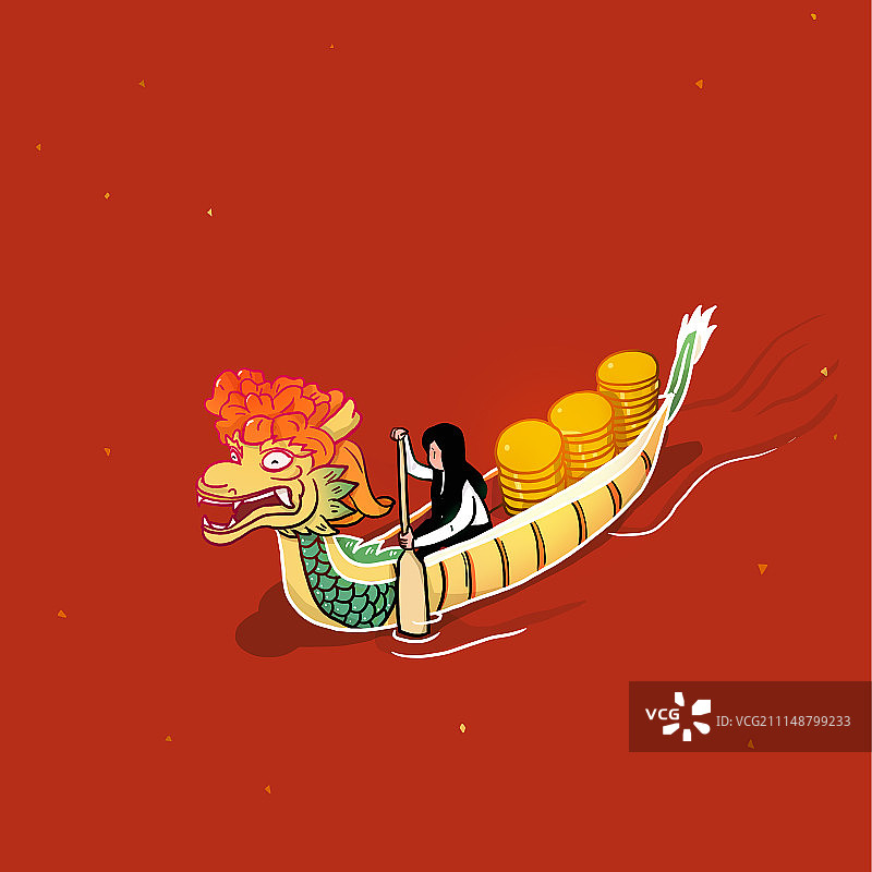 金融83-龙舟图片素材