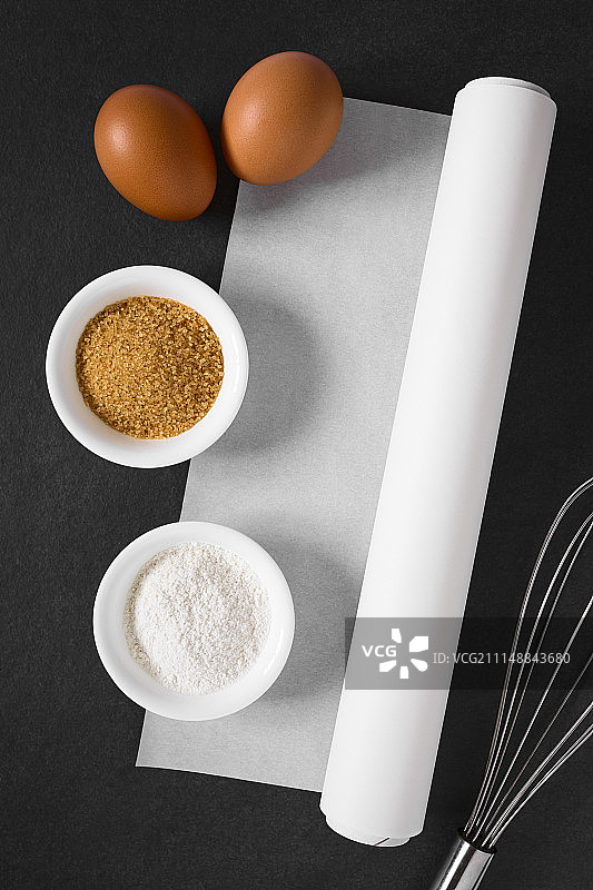 烘焙纸和食材图片素材