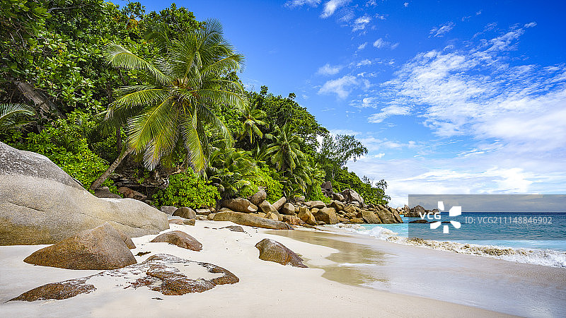 塞舌尔天堂海滩图片素材