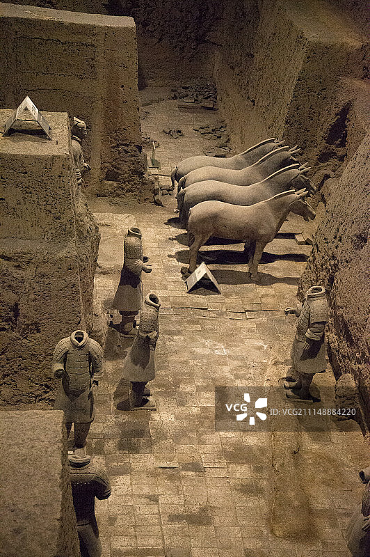 ,临潼,秦始皇陵,亚洲,中国,兵马俑,西安,陕西省图片素材