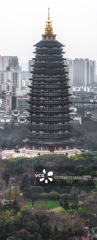 特写世界第一最高佛塔天宁宝塔图片素材