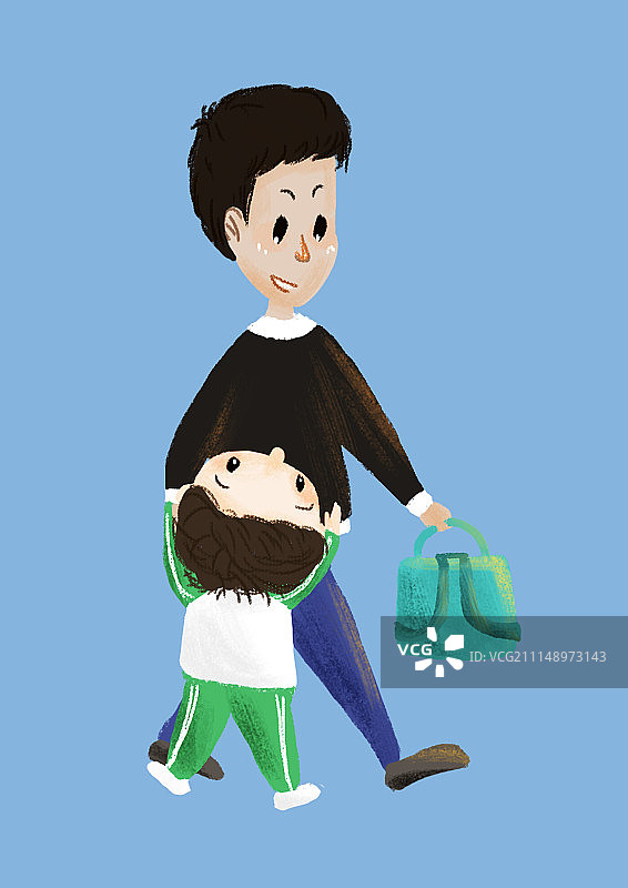 爸爸和儿子图片素材