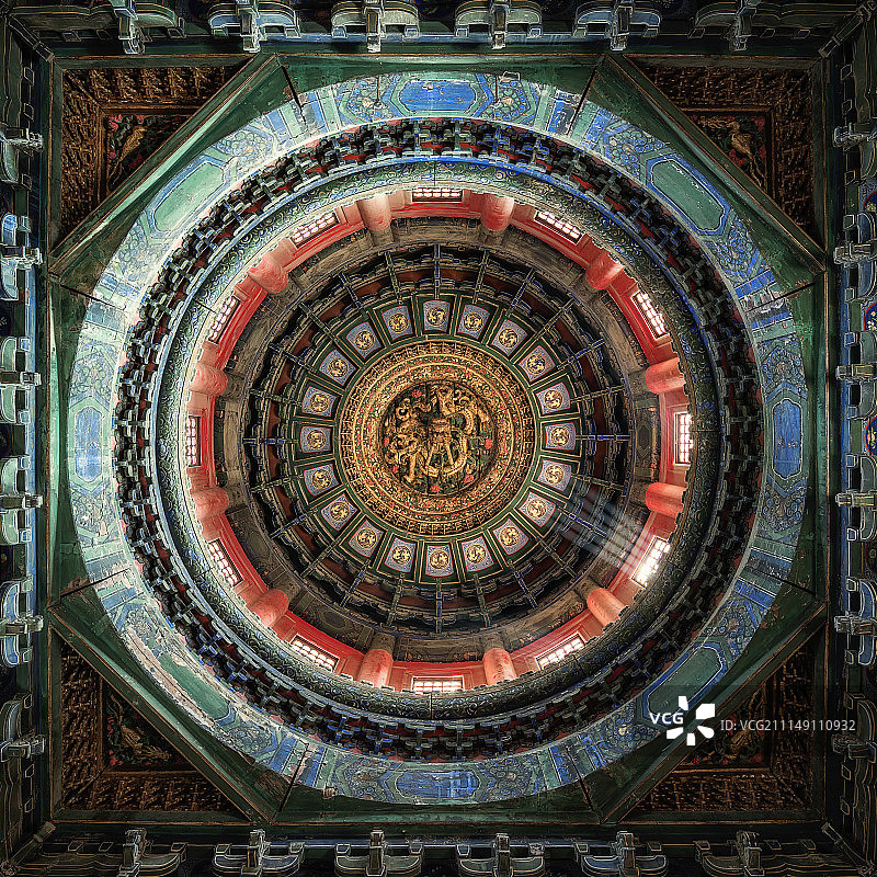 故宫藻井高清图图片素材