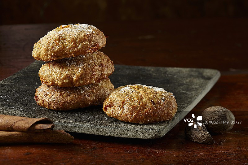 糖霜胡萝卜香料饼干图片素材