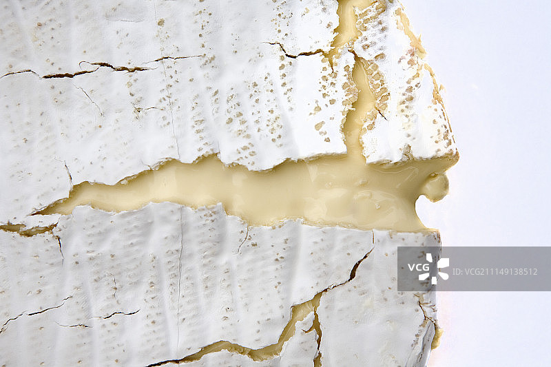 成熟的卡门培尔奶酪（特写）图片素材