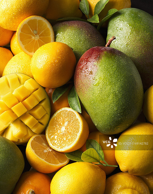 芒果和柠檬图片素材