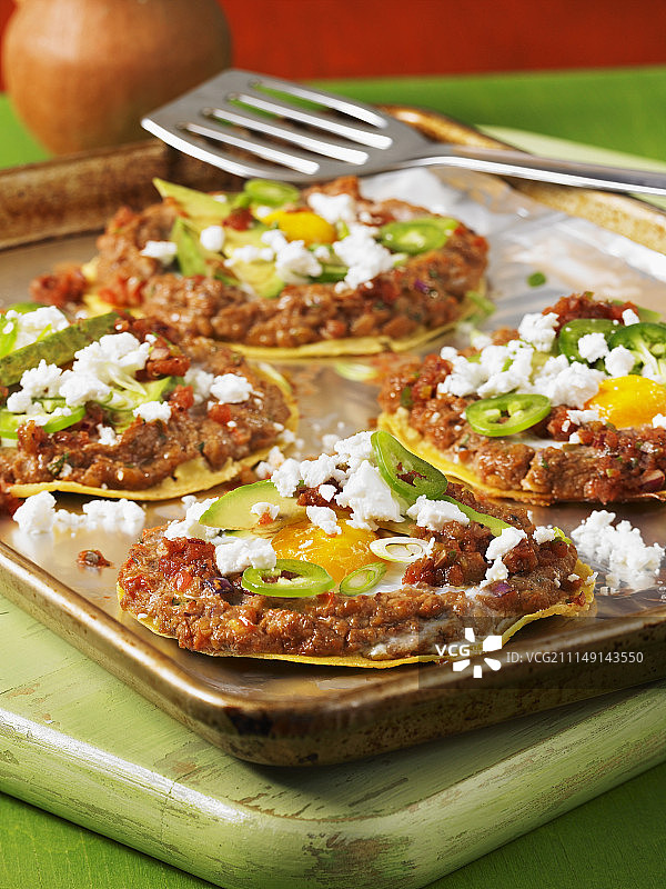 墨西哥风味鸡蛋玉米饼图片素材