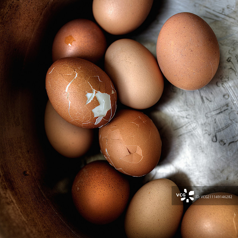 锅里的煮鸡蛋图片素材